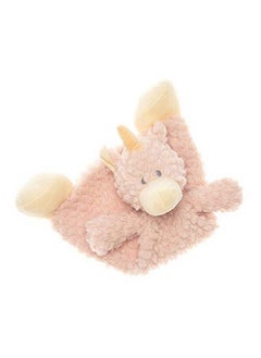 DEMDACO Wendy Unicorn Rose Pink Children Plush Rattle Blankie  - Image 5