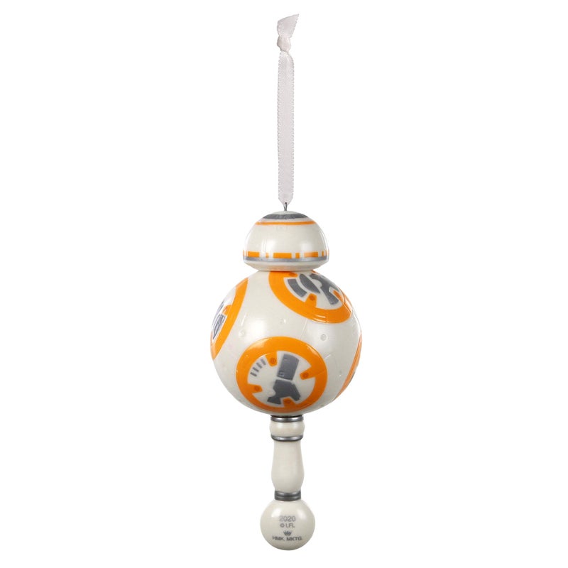 Hallmark Keepsake Ornament 2020 Year-Dated  Star Wars BB-8 Baby's First Christmas  Porcelain with Rattle - Image 2