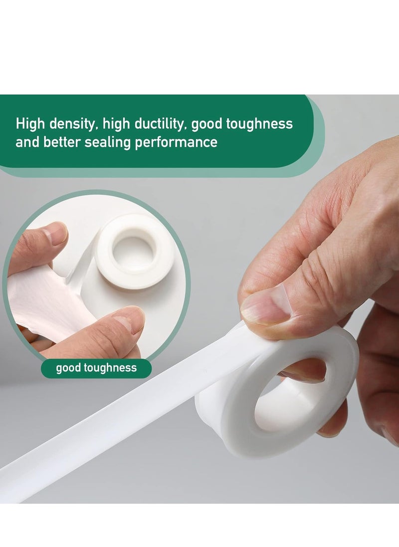 Generic - 4 Rolls Of Plumbers Tape, Teflon Tape, Water Pipe Sealing Tape, High-Density Thickening and Lengthen, High-Sealing Performance Waterproof Duct Tape, Thread Seal Tape - Image 1