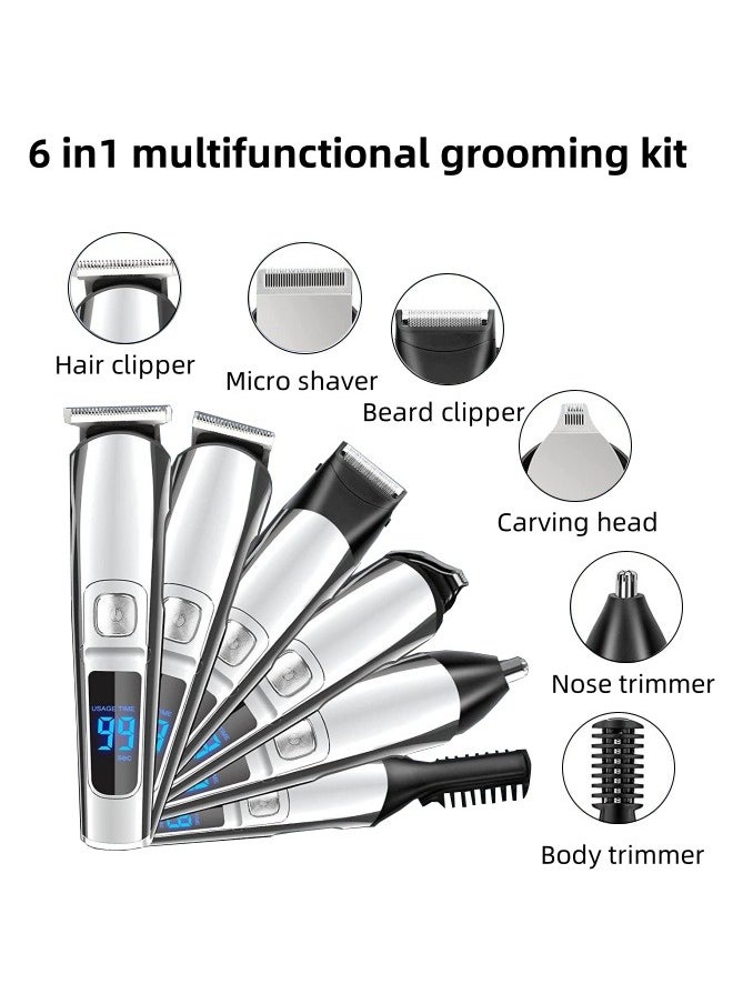 FPC Waterproof Multi-Functional Men's Hair Clipper Set – Intelligent Trimmer for Beard, Nose, Body & Hair, Home Use  - Image 2