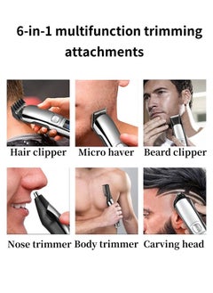 FPC Waterproof Multi-Functional Men's Hair Clipper Set – Intelligent Trimmer for Beard, Nose, Body & Hair, Home Use  - Image 3
