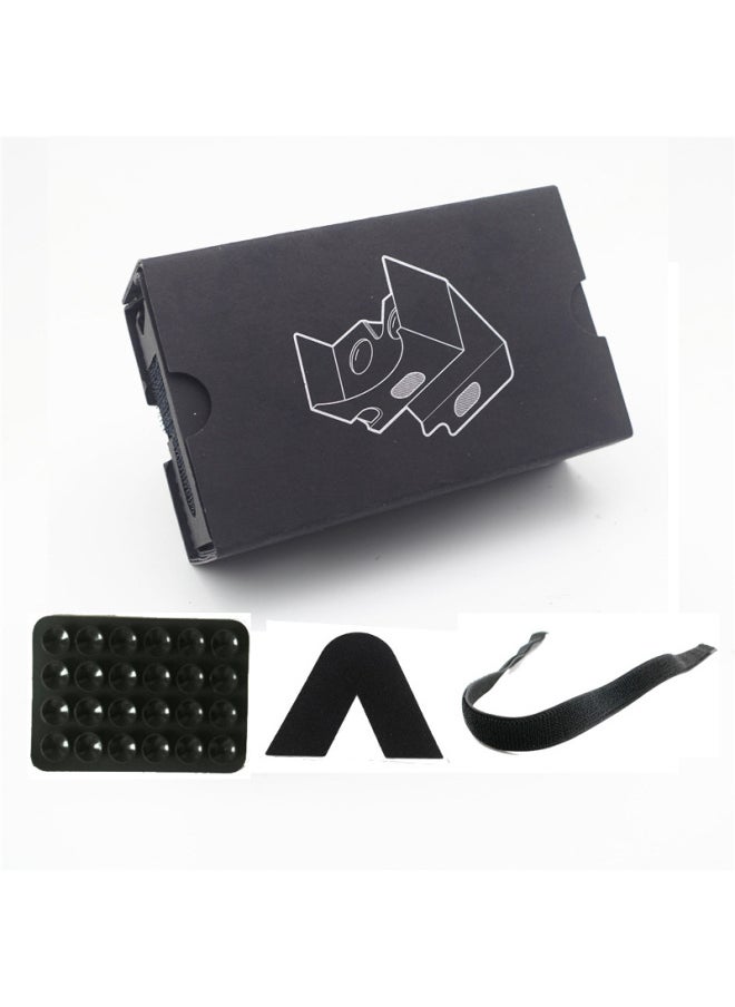 Generic Vr Glasses Cardboard Google Carton Vr Virtual Reality 3d Glasses Helmet Vr Wholesale-Color:Black Card Full Set Of Accessories  - Image 1