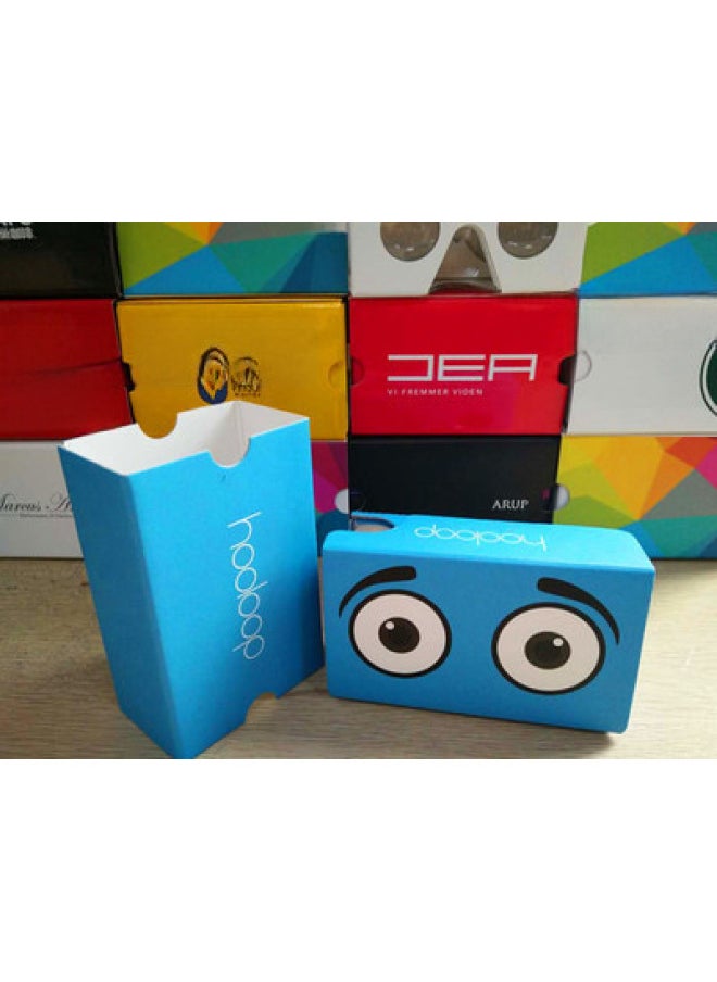 Generic Vr Glasses Cardboard Google Carton Vr Virtual Reality 3d Glasses Helmet Vr Wholesale-Color:Black Card Full Set Of Accessories  - Image 2