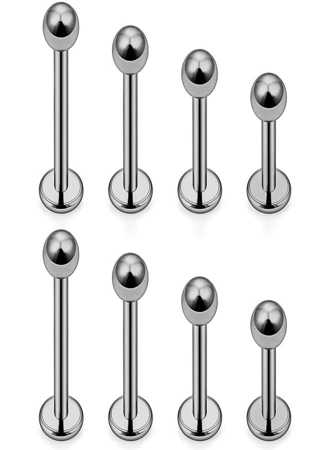 SCERRING 8PCS 16g G23 Titanium Labret Monroe Lip Tragus Cartilage Earring Ring Stud Piercing Jewelry 6mm 8mm 10mm 12mm - Image 1