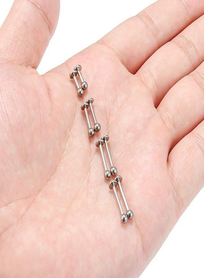 SCERRING 8PCS 16g G23 Titanium Labret Monroe Lip Tragus Cartilage Earring Ring Stud Piercing Jewelry 6mm 8mm 10mm 12mm - Image 4