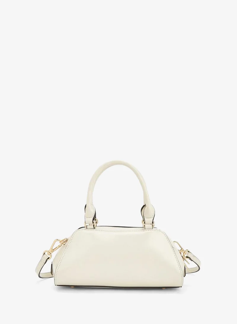 Elle IVORY Logo Accent Crossbody Bag With Detachable Strap for Women | Best Price UAE
