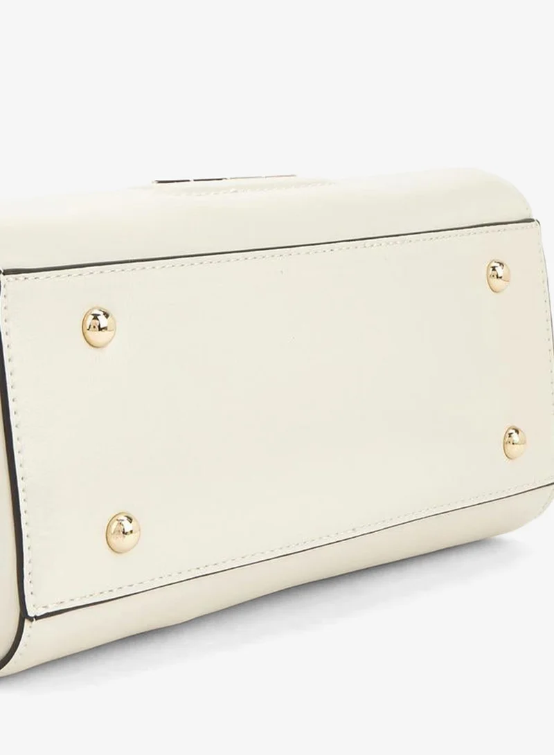 Elle IVORY Logo Accent Crossbody Bag With Detachable Strap for Women | Best Price UAE