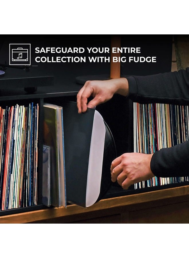 BIG FUDGE 50X Vinyl Record Inner Sleeves 12" Lp Heavyweight Acid Free Paper Round Corners Insert The Best Protection For Your Collection 12 inch 50x pack - Image 5