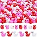 DULEFUN 150pcs Valentines Mini Resin Ducks Valentines Day Small Little Resin Ducks Bulk to Hide Tiny Miniature Ducks Figures for Dollhouse Micro Garden Landscape Decoration Craft Party Favors Toys - Image 2