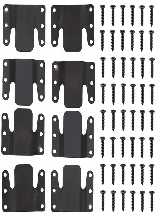 ANTFEES Universal Sectional Sofa Interlocking, 8 Pieces Metal Couch Clips Sofa Connectors Bracket Furniture Connector, Couch Sectional Connectors with Screws, 4 Sets - Image 1