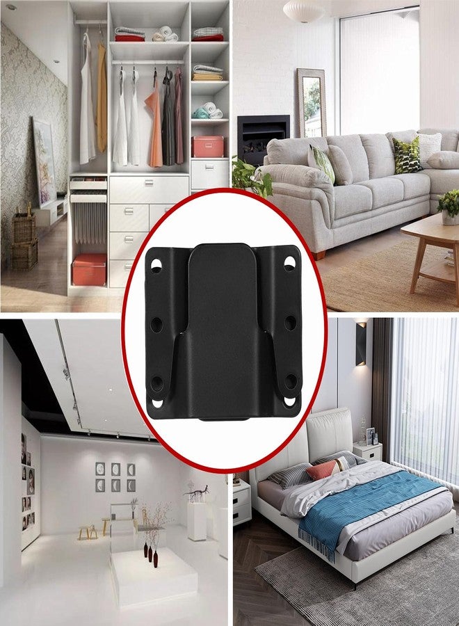 ANTFEES Universal Sectional Sofa Interlocking, 8 Pieces Metal Couch Clips Sofa Connectors Bracket Furniture Connector, Couch Sectional Connectors with Screws, 4 Sets - Image 4