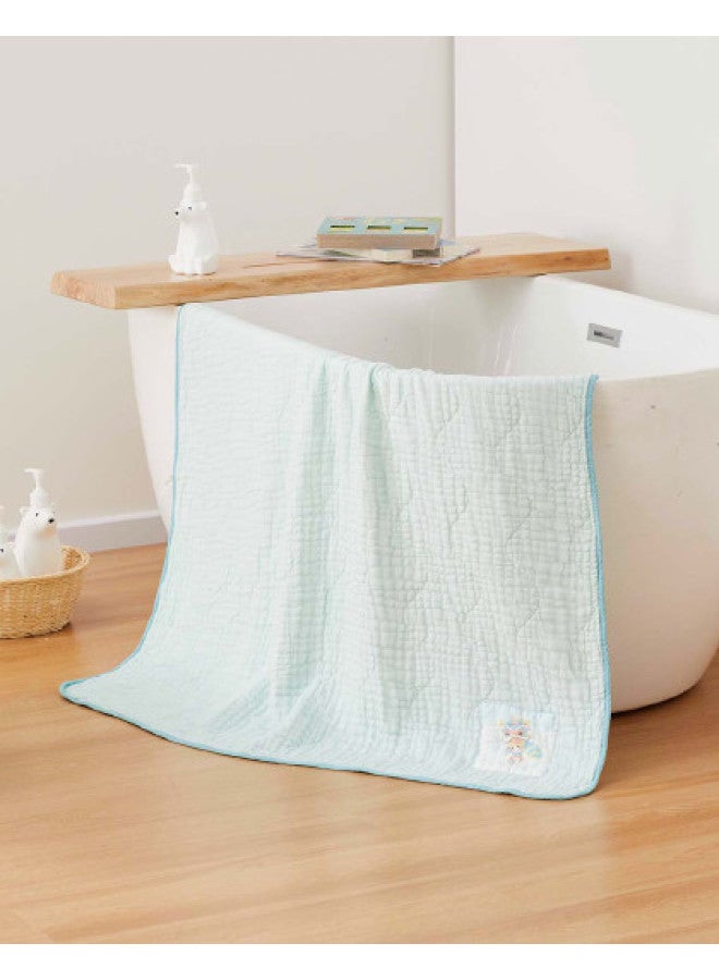 القطن الخالص 【موصى به من قبل Guo Jingjing】منشفة شاش سميكة دافئة 100% قطن 8 طبقات، لفافة استحمام ناعمة للأطفال - Image 1