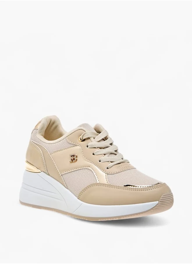 Flora Bella By Shoexpress Women Panelled Sneakers with Lace-Up Closure