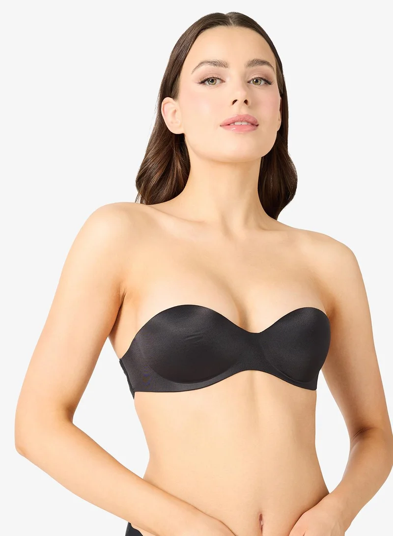 Ginger 2PC Seamless Non Wired Padded Push Up Bandeau Bra