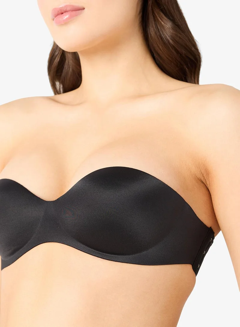 Ginger  2PC Seamless Non Wired Padded Push Up Bandeau Bra for Women | Best Price UAE