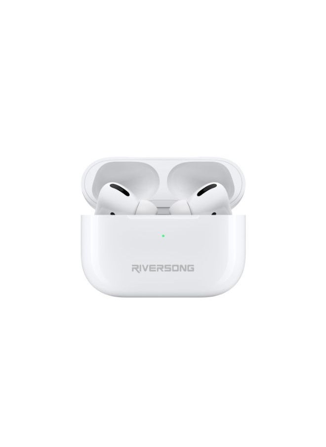 RIVERSONG Airfly L7 True Wireless Stereo Earbuds, Touch Control, Sweat Proof, White Color  - Image 2