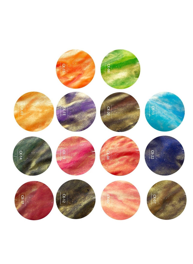 Generic Crystal Dip Calligraphy Pen Set, 18 Pcs 14 Color Inks, Pen Holder, Cleaning Cup, 2 Crystal Glass Pens for Art, Writing, Drawing, Signatures, Gift for Kids and Artist  - Image 4