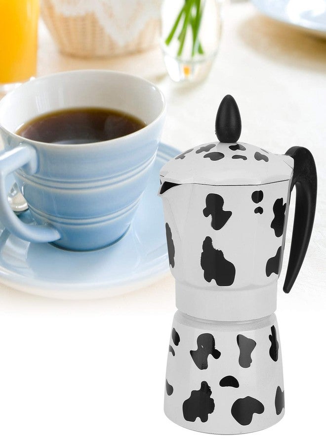 Dpofirs Aluminium Coffee Pot - Coffee Maker - Milk Cow Color Pot - for Home,Office Coffee(3 cups milk cow color 150ML) - Image 4