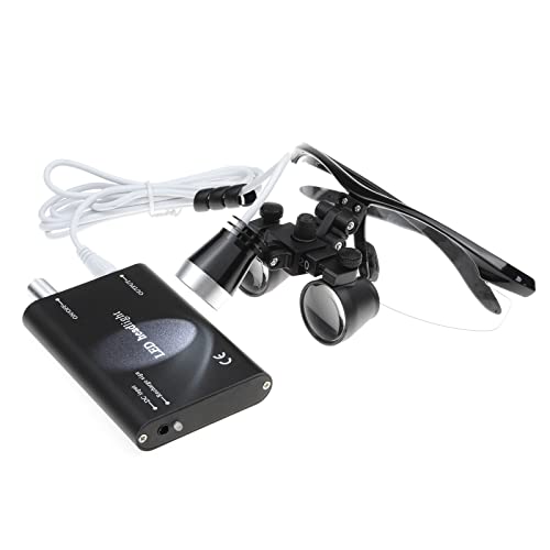Aphrodite New 3.5x 420mm Surgical Binocular Loupes +Head Light Lamp +Aluminum Box(Black) - Image 3
