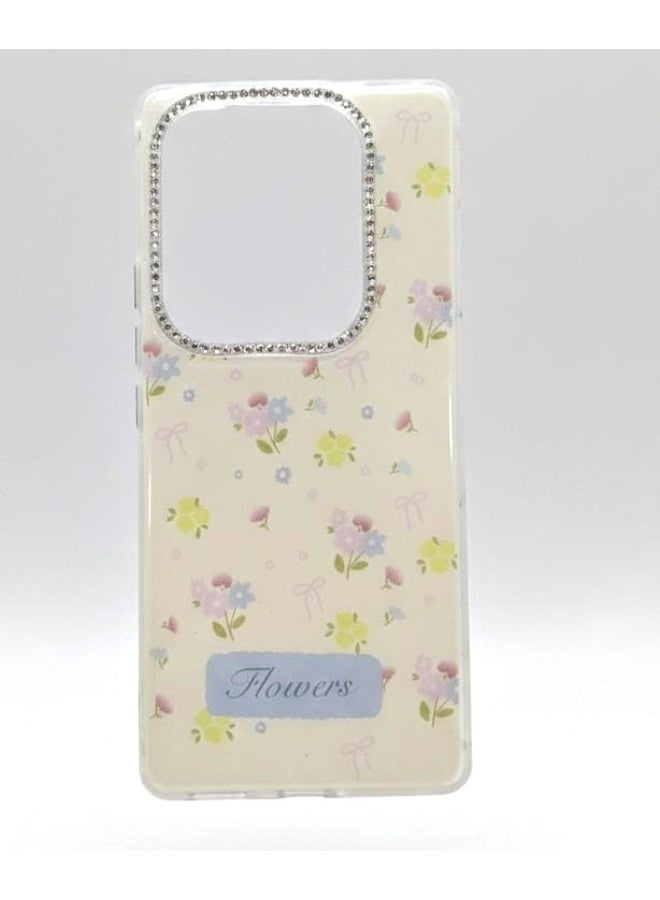 غطاء فاخر بتصميم زهور ناعم لهاتف Infinix Note 50 ، يجسد البساطة.