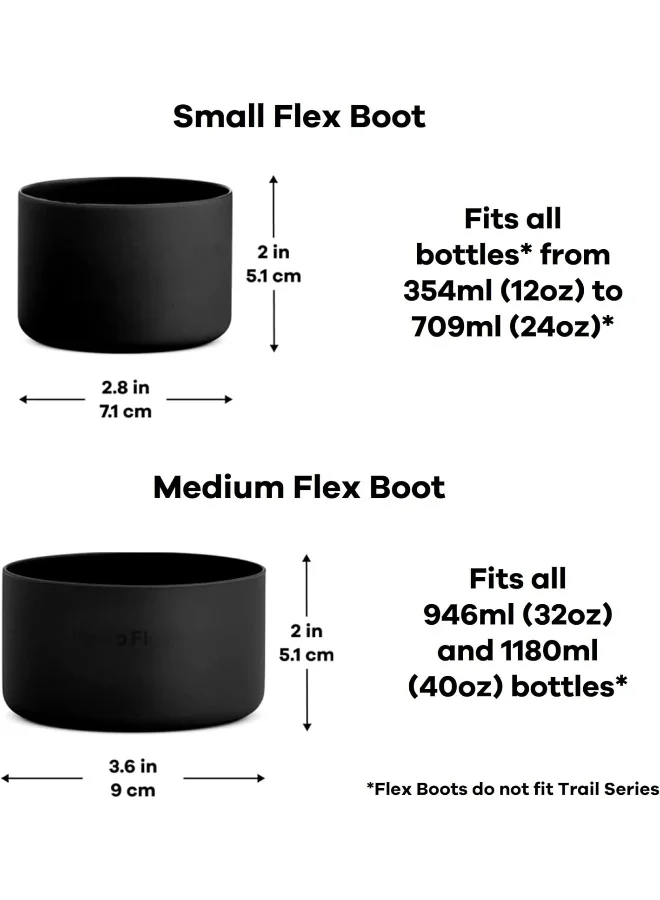 Hydro Flask Hydro Flask Silicone Boot, Black, M, BBM001