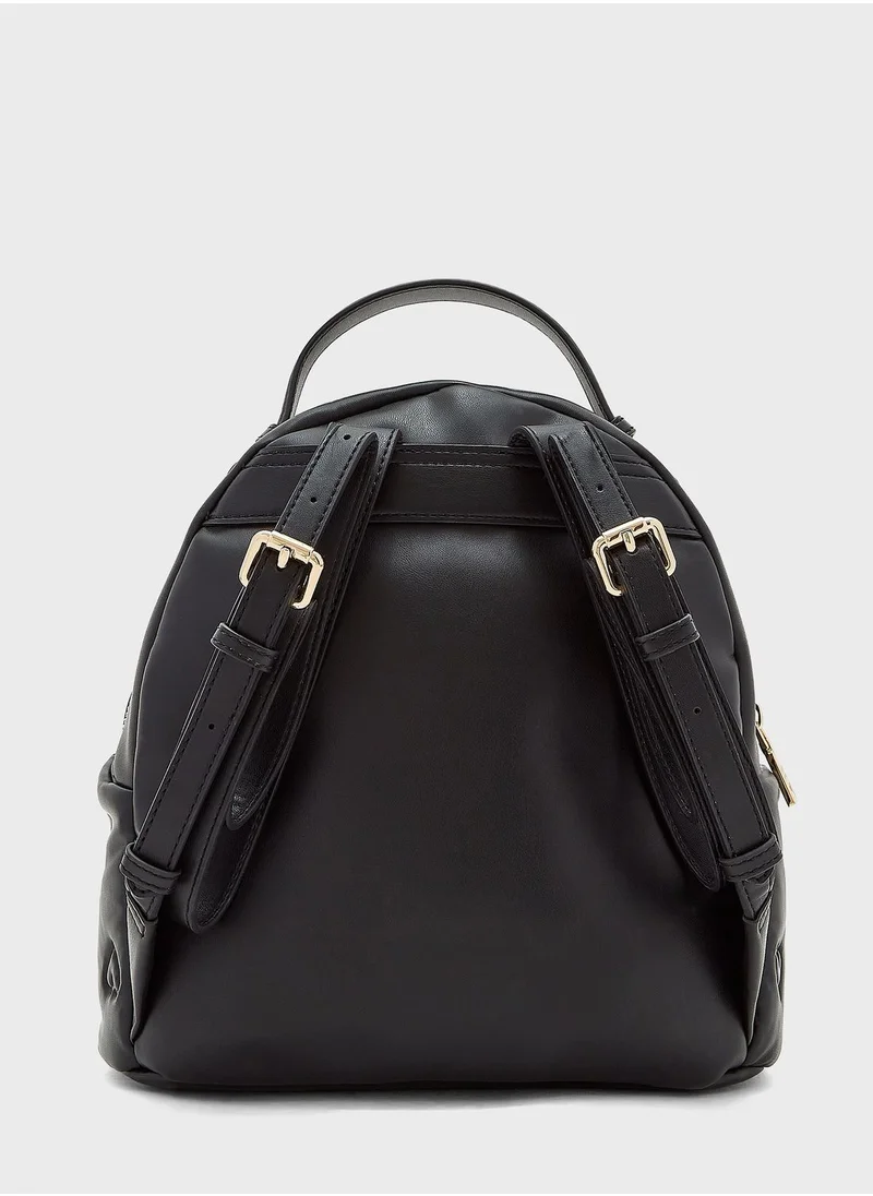 Love Moschino Heart Embossed Backpack