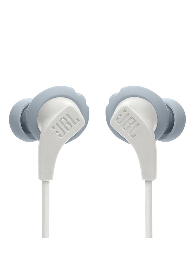 JBL Endurance Run2 Bt Sweatproof Wireless In-Ear Sport Headphones, Fliphook, Twistlock And Flexsoft Technology, Sweatproof, 10H Battery, Hands-Free Call, Magnetic Buds White - Image 2