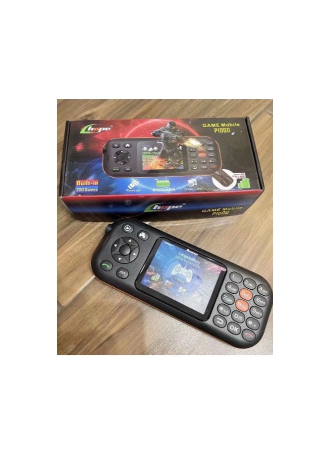 P1000 2.8 Inch Display GSM Keypad Gaming Mobile Phone | Preloaded with 200 Classic Games | Dual SIM | Long-Lasting Battery | Multimedia Player | Affordable Feature Phone for Fun & Functionality