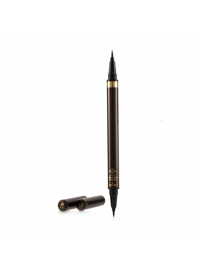 TOM FORD Eye Defining Pen 01 DEEPER - Black liquid liner - Image 1