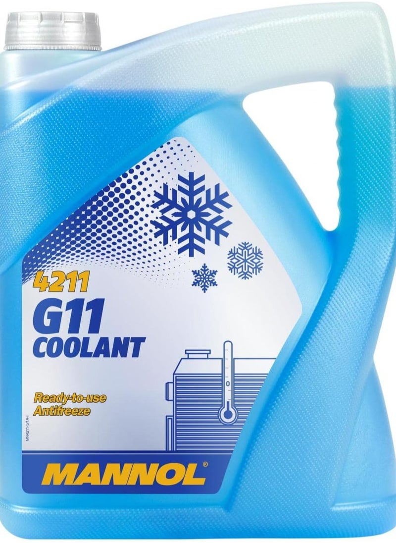 MANNOL سائل تبريد مضاد للتجمد أزرق من مانول 5 لتر جاهز الخلط G11 