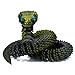 Binvin 3D Printed AnimalsSnake Viper3D Printed Snake Toys Articulated Snake 3D Printed Animals Animal Model Ornaments Creative Funny Toy Festival Gift for Frends Black Gold 29Inch - Image 2