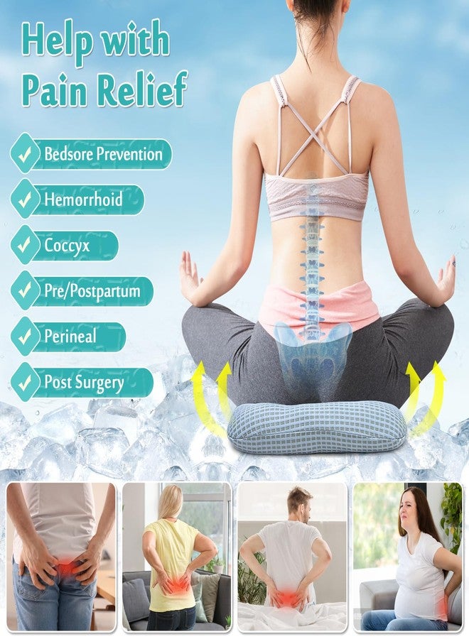 AOSSA Bed Sore Cushions for Butt Positioning Pillow Pressure Ulcer Cushion Medical Pressure Relief Sleeping Pillow After Surgery Positioner Wedge Turning Back Leg Coccyx Support Sitting Seat Cushion - Image 4