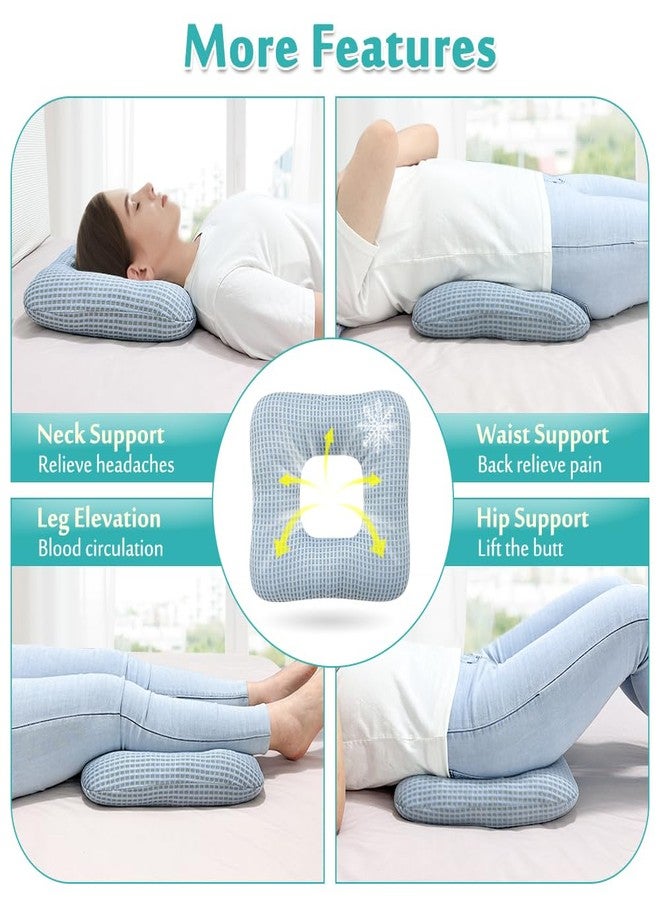 AOSSA Bed Sore Cushions for Butt Positioning Pillow Pressure Ulcer Cushion Medical Pressure Relief Sleeping Pillow After Surgery Positioner Wedge Turning Back Leg Coccyx Support Sitting Seat Cushion - Image 5