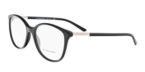 BURBERRY BE 2172 3001 Black Plastic Round Eyeglasses 52mm - Image 1