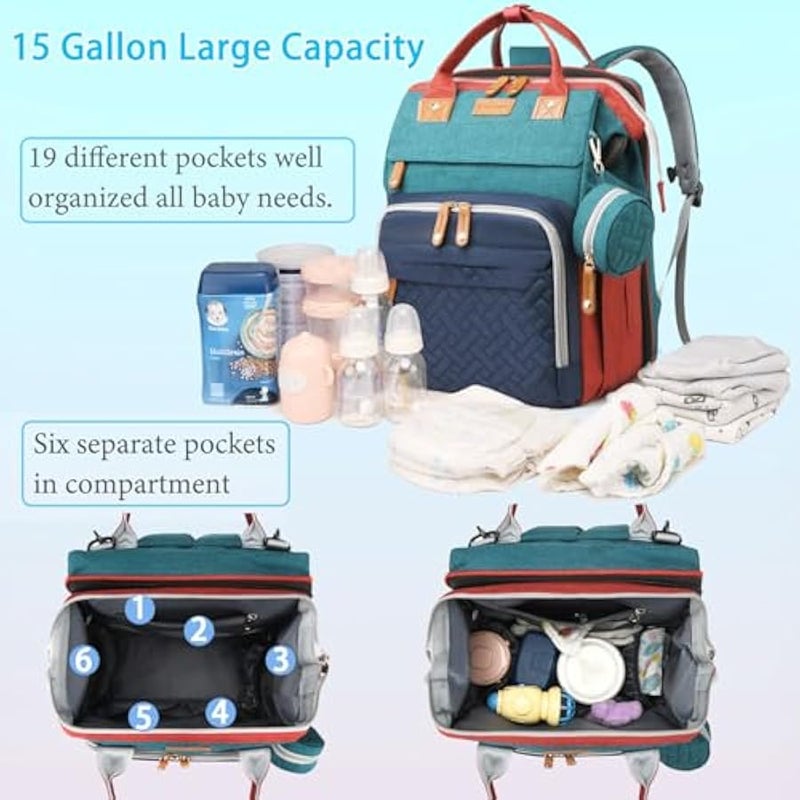 MIXDE Diaper Bag with Changing Station, Diaper Bag Backpack - Image 3