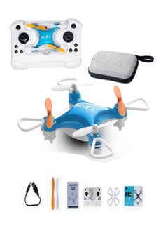 Generic Mini Drone Quadcopter Remote Control Airplane High Fall Resistance Boy Toy Birthday Gift Blue  - Image 1