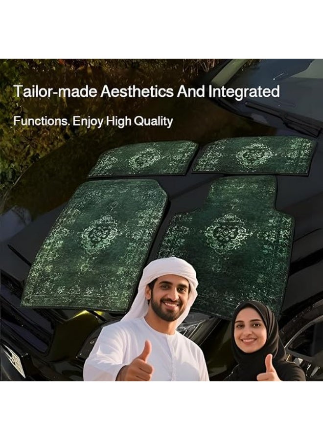 قسط السيارات الحصير 4 قطعة خدش واقية سيارة الداخلية حماية صالح الرجعية المخملية سهلة الصيانة تسرب مقاومة متوافق مع المركبات - Image 4