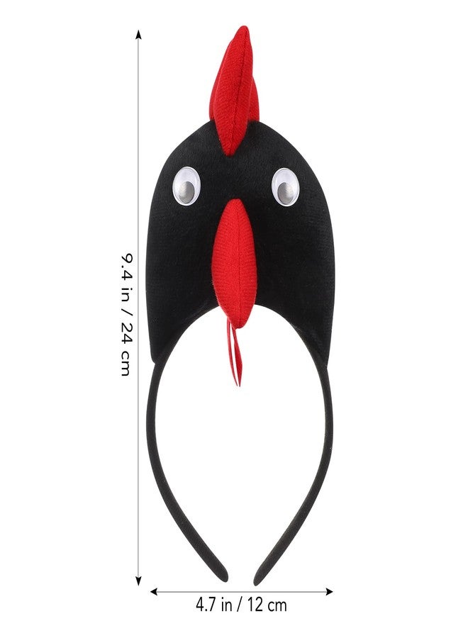 جارنيك عصابة رأس على شكل دجاجة من جارنيك، 8 قطع، للأطفال والبالغين، عصابة رأس على شكل ديك، طوق من شعر الحيوانات، زينة على شكل فرخ حيوان لحفلة تنكرية في عيد الفصح - Image 5