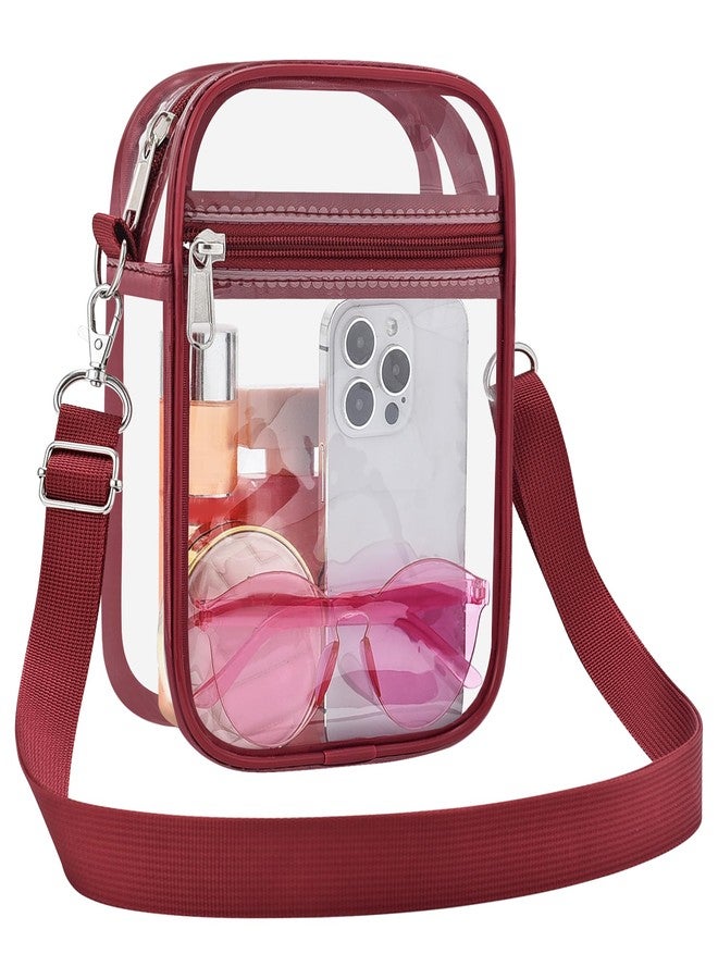 USPECLARE Clear Purse Stadium Clear Messenger Bag Stadium Approved for Men and Women Clear CrossBody Bag - Image 1