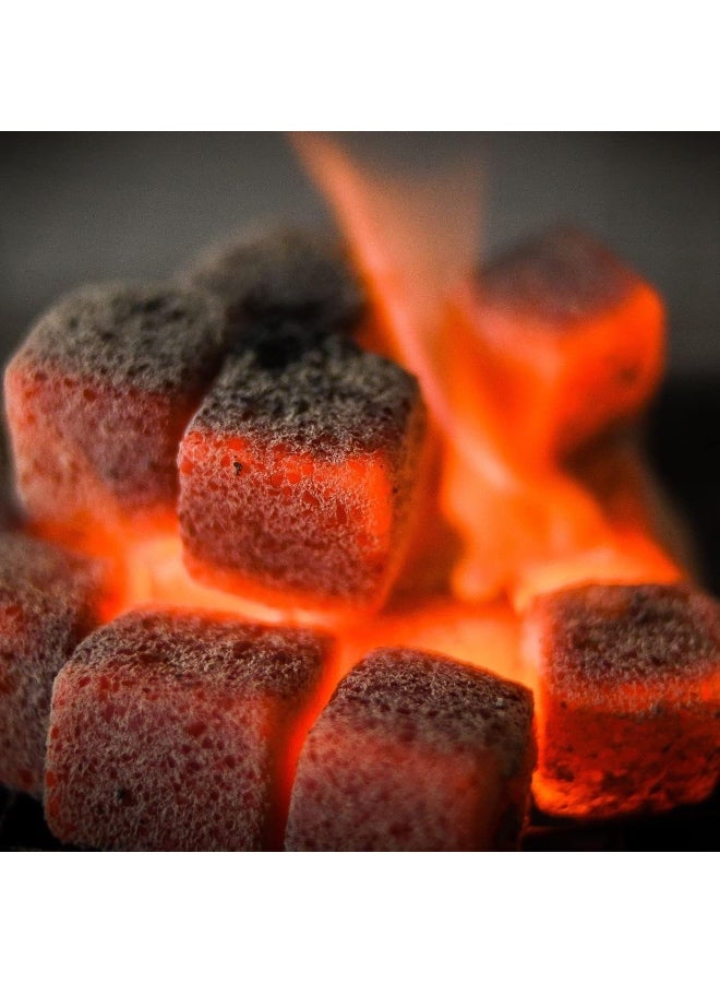 AL QAED Harbour Delights - Coco Qaed Natural Coconut Charcoal - 1 KG (72 Pcs) - Blue Edition - Image 5