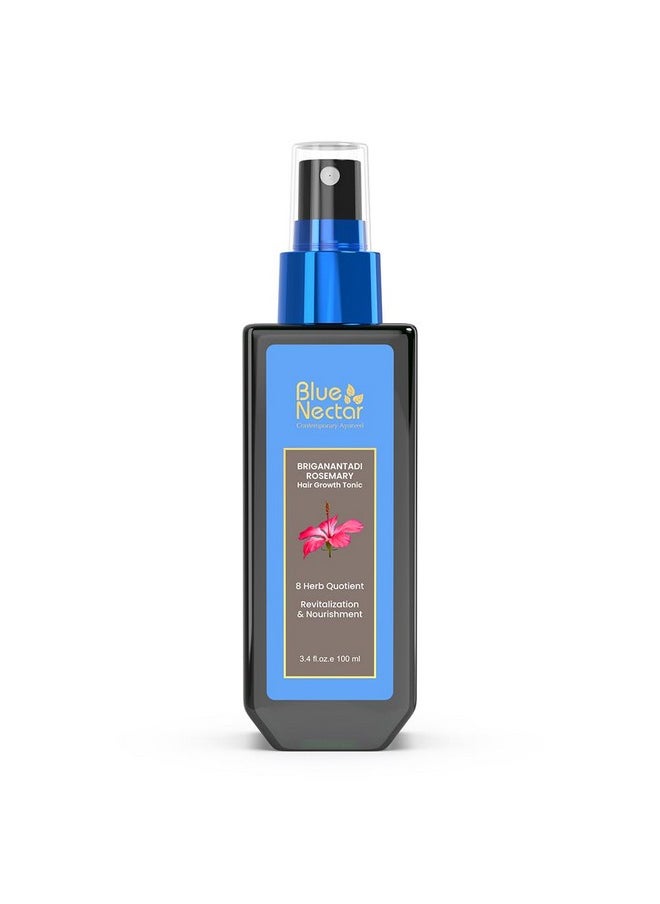 Blue Nectar Advanced Plant Based Rosemary Hair Growth Serum, Natural Alternate For Redensyl For Hair Growth | Intensive Ayurvedic Hair Serum For Women & Men For Healthy Hair & Scalp With Bhringraj (8 Herbs, 100 Ml)  - Image 1