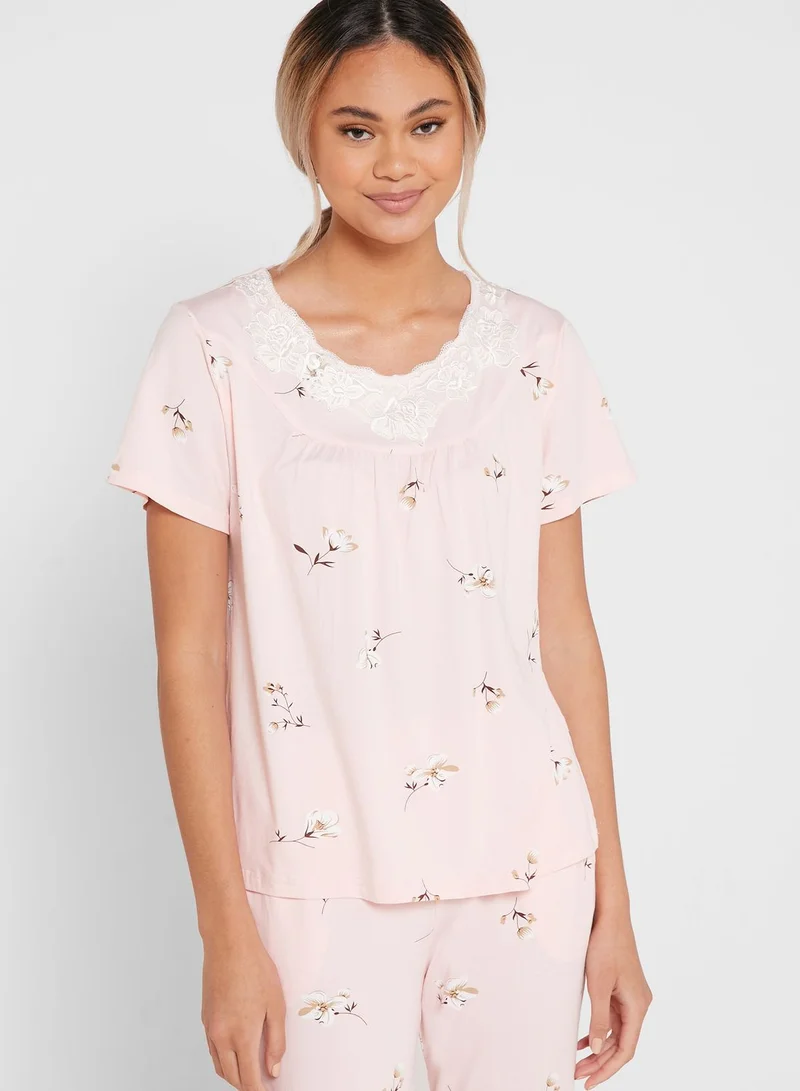 Ginger Printed Pyjama Set
