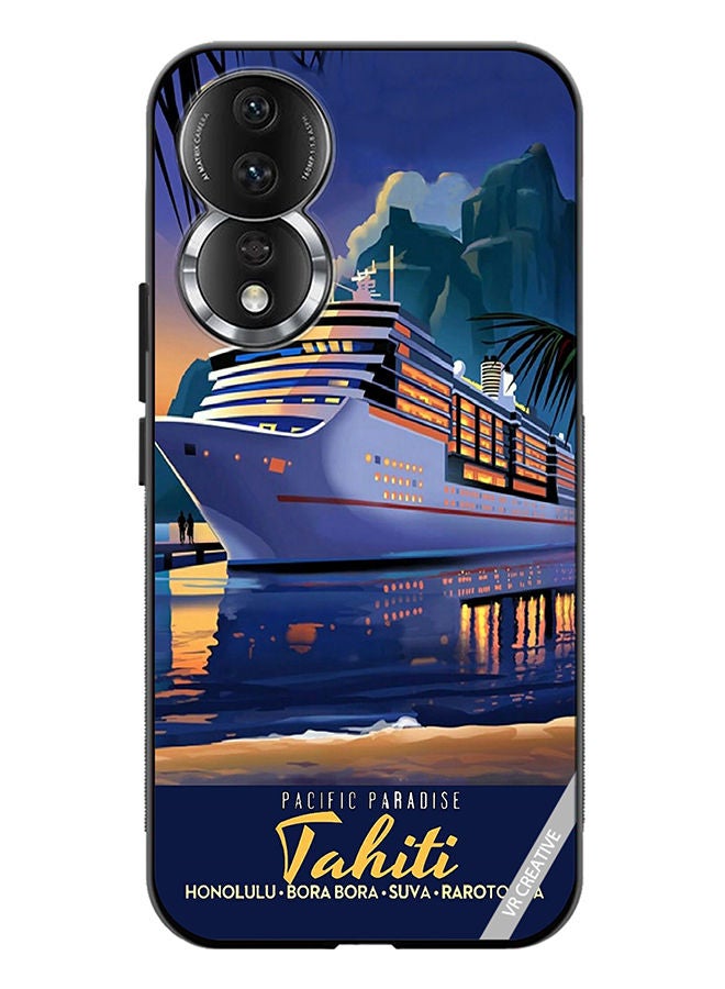 VR CREATIVE Protective Case Cover For Honor 80 Pacific Paradise Design Multicolour - Image 1