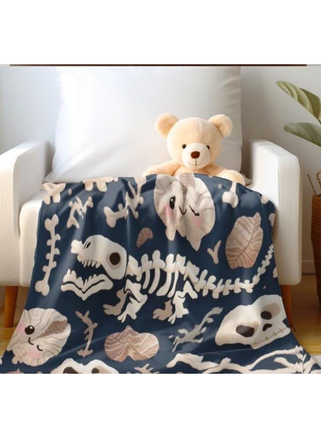 عام بطانية رقيقة من الفانيلا الكرتونية للأطفال والرضع (دافئة ومريحة، ومناسبة للنوم والألعاب) 70 سم * 100 سم - Image 4