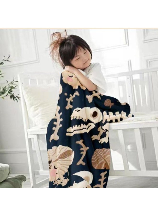 عام بطانية رقيقة من الفانيلا الكرتونية للأطفال والرضع (دافئة ومريحة، ومناسبة للنوم والألعاب) 70 سم * 100 سم - Image 2