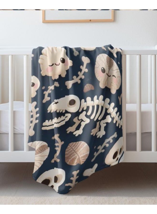 عام بطانية رقيقة من الفانيلا الكرتونية للأطفال والرضع (دافئة ومريحة، ومناسبة للنوم والألعاب) 70 سم * 100 سم - Image 3