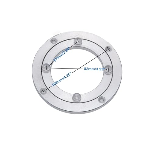 Dailydanny Aluminum Heavy Duty Lazy Susan Rotating Turntable Bearing Swivel Plate Hardware for Dining-Table (4 inch) - Image 5