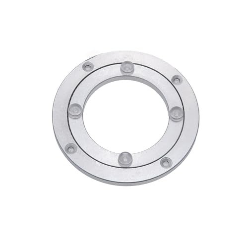 Dailydanny Aluminum Heavy Duty Lazy Susan Rotating Turntable Bearing Swivel Plate Hardware for Dining-Table (4 inch) - Image 1