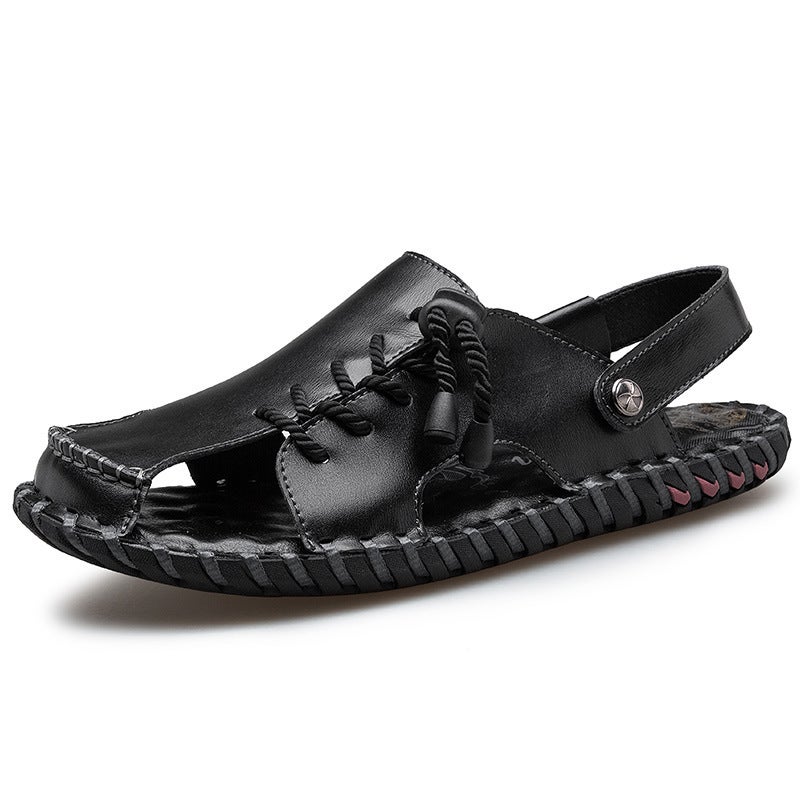 2025 Handmade Sandals Men'S Shoes Outdoor Casual Beach Wading Tracing Dual-Purpose Plus Size Men'S Shoes - Image 4