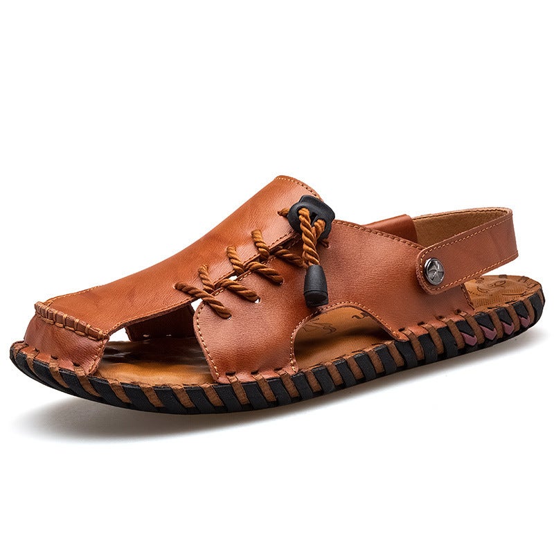 2025 Handmade Sandals Men'S Shoes Outdoor Casual Beach Wading Tracing Dual-Purpose Plus Size Men'S Shoes - Image 5